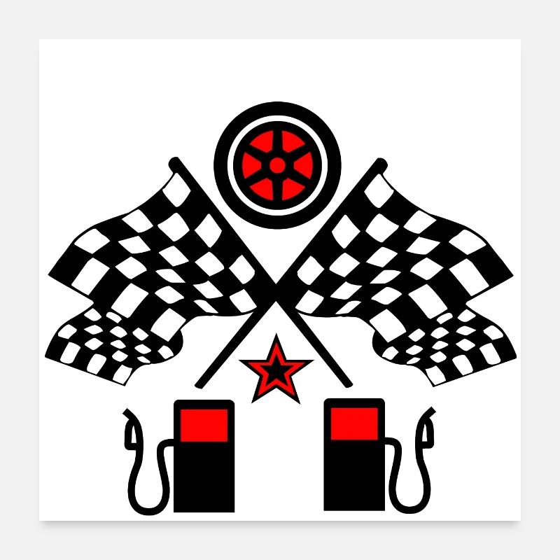 Voiture Poster 60 x 60 cm