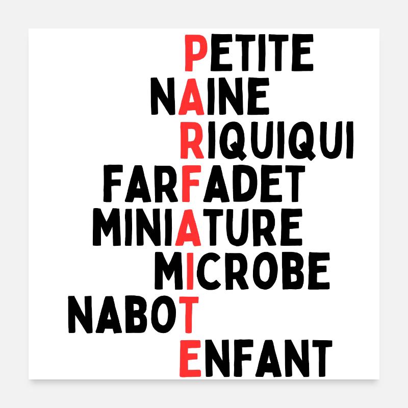 Petite mais parfaite Poster 60 x 60 cm