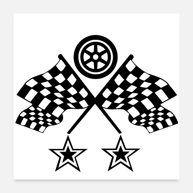Voiture Poster 60 x 60 cm