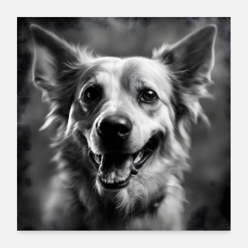 Cute, hu Poster 60x60 cm