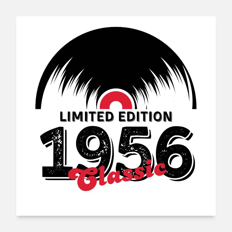 Limited edition 1956 Classic vinyl Poster 24" x 24" (60x60 cm)