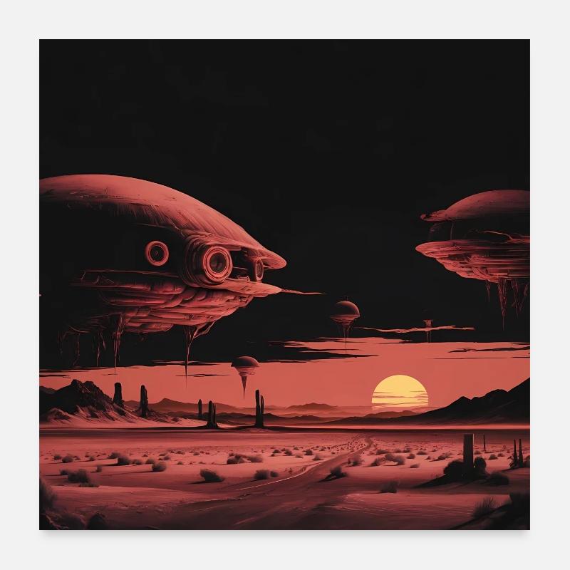 Désert Rouge Poster 60 x 60 cm