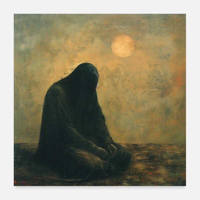 Depressed Man Poster 24" x 24" (60x60 cm)