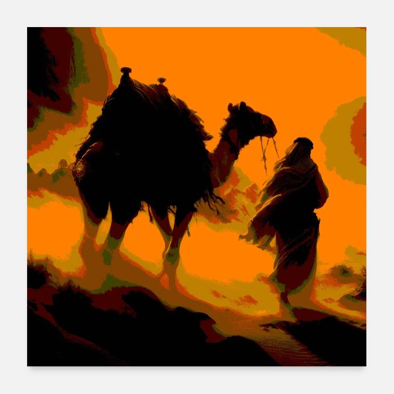 Wilde Wüste Poster 60x60 cm