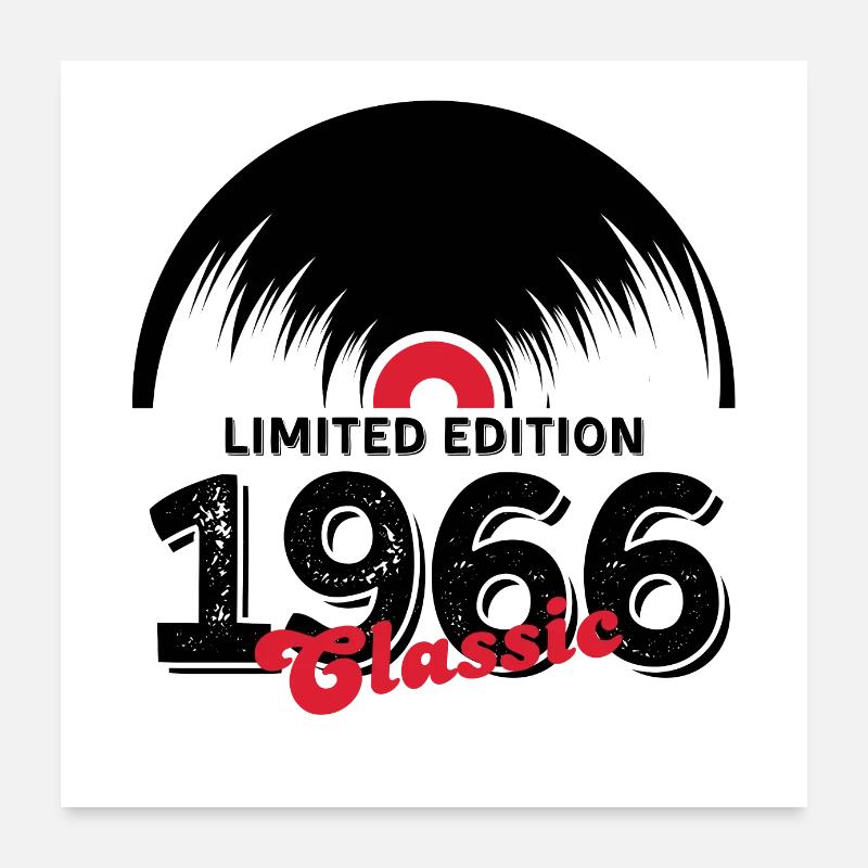 Limited edition 1966 Classic vinyl Poster 24" x 24" (60x60 cm)