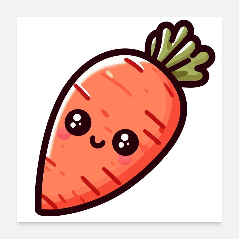 Carota Bambino Poster 60x60 cm