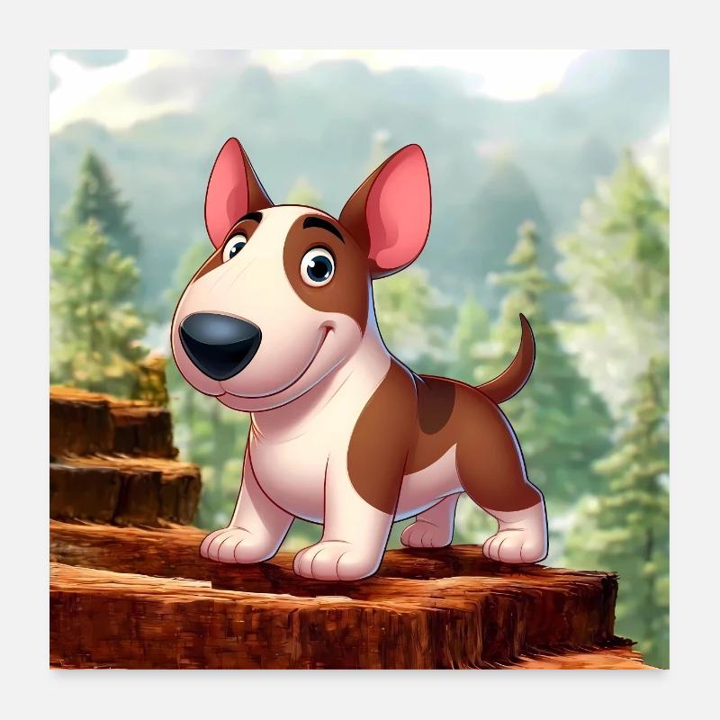 Bull Terrier 2 Poster 24" x 24" (60x60 cm)