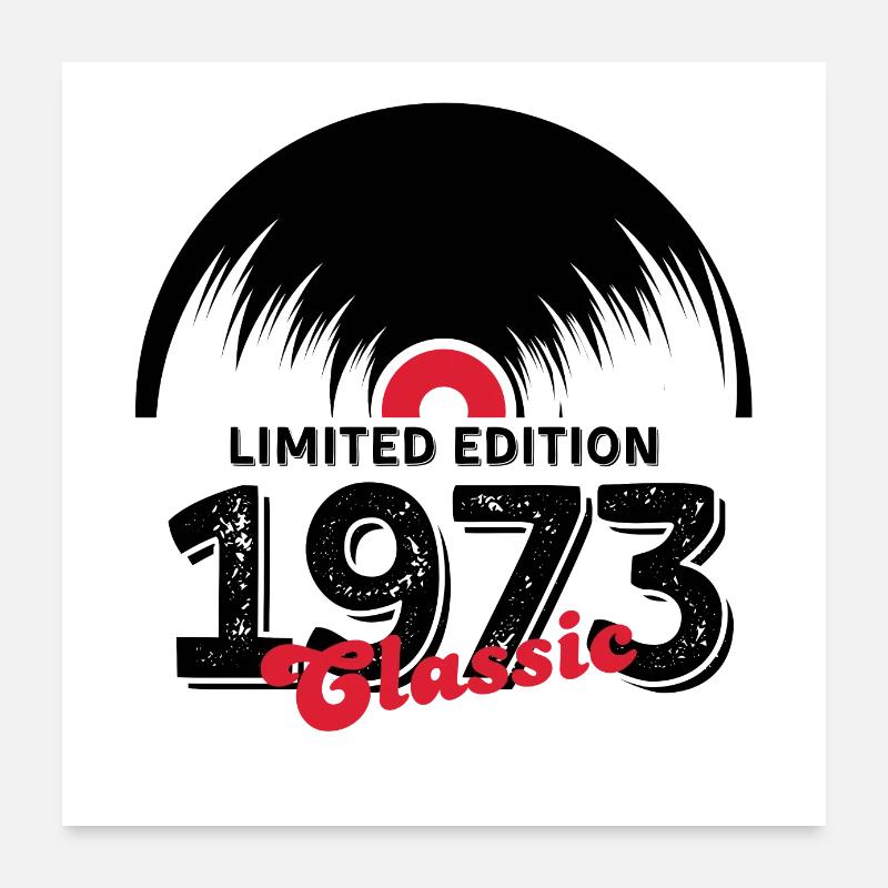 Limited edition 1973 Classic vinyl Poster 24" x 24" (60x60 cm)