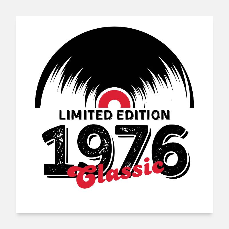 Limited edition 1976 Classic vinyl Poster 24" x 24" (60x60 cm)