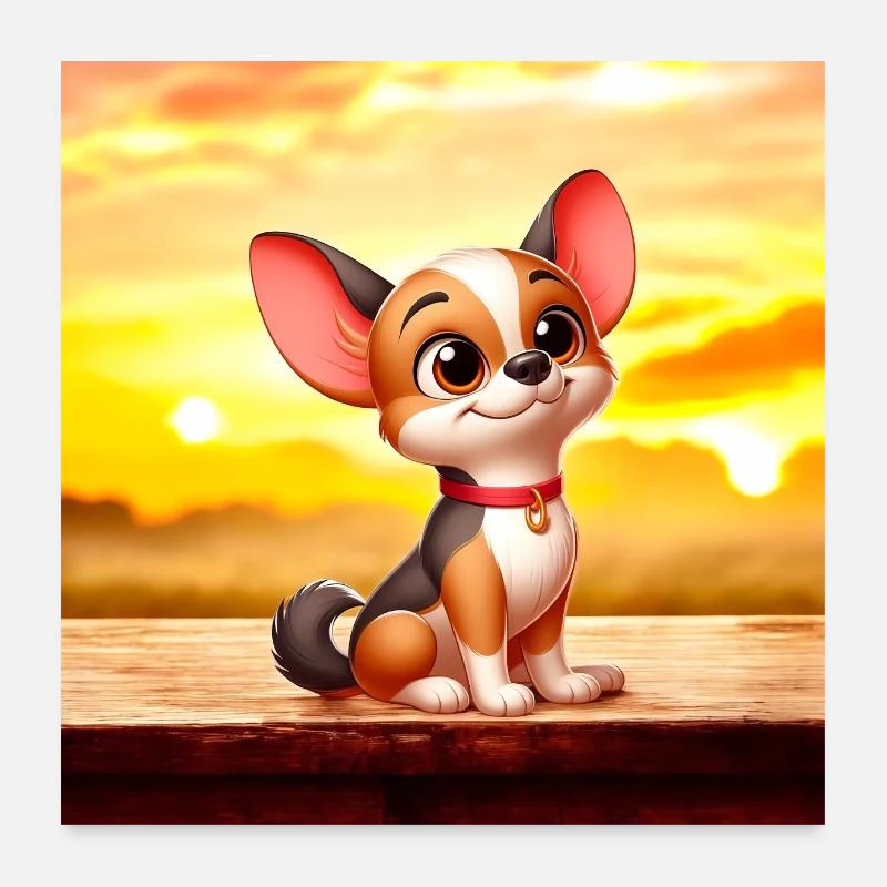 chihuahua 5 Poster 60 x 60 cm