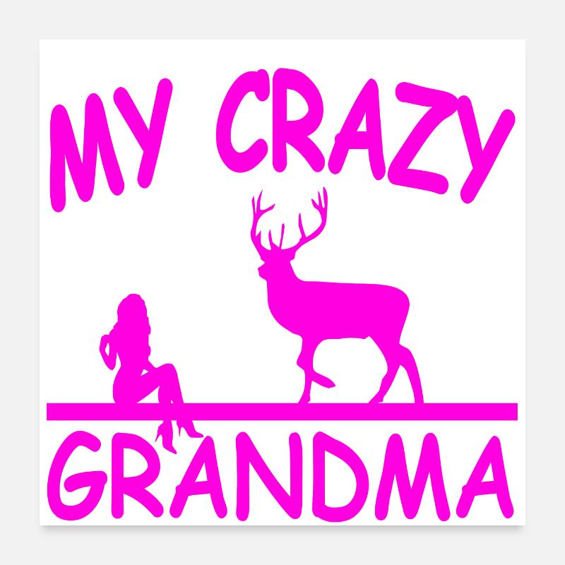 Grand-mère Poster 60 x 60 cm