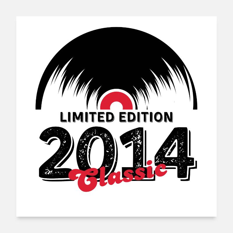 Limited edition 2014 Classic vinyle Poster 60 x 60 cm