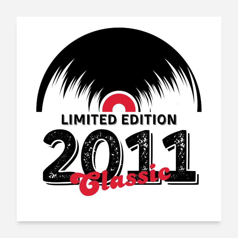 Limitierte Auflage 2011 Classic Vinyl Poster 60x60 cm