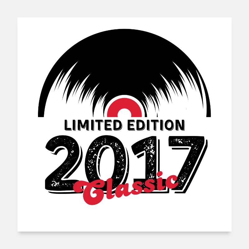 Limitierte Auflage 2017 Classic Vinyl Poster 60x60 cm