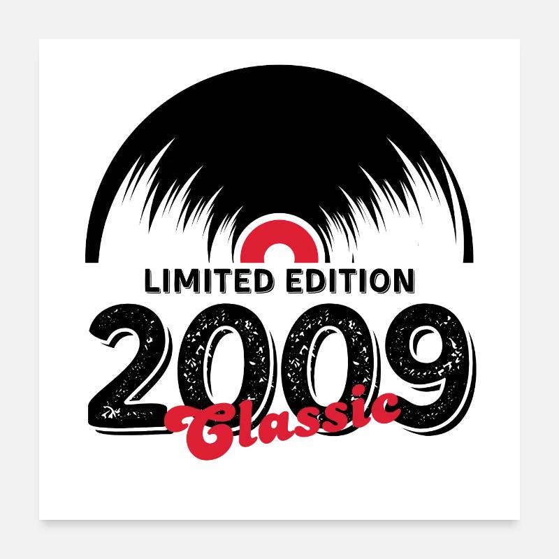 Limitierte Auflage 2009 Classic Vinyl Poster 60x60 cm