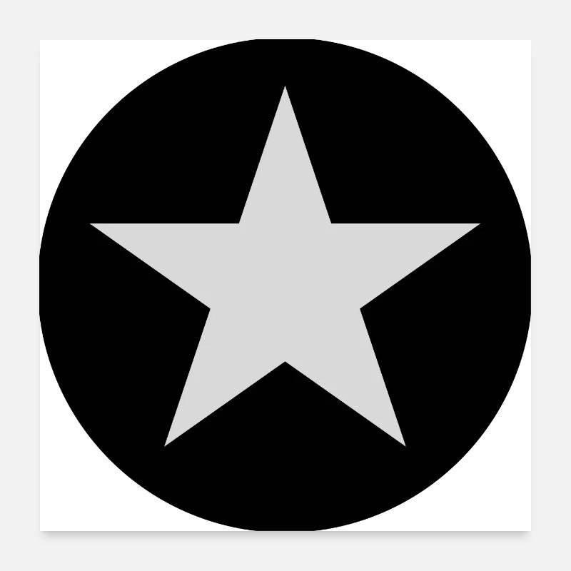 Stern Sticker Poster 60x60 cm