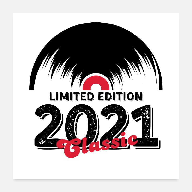 Limited edition 2021 Classic vinyle Poster 60 x 60 cm
