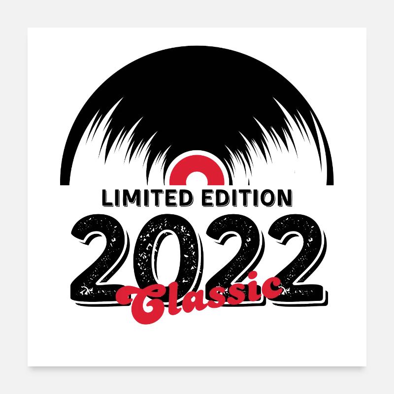 Limitierte Auflage 2022 Klassisches Vinyl Poster 60x60 cm