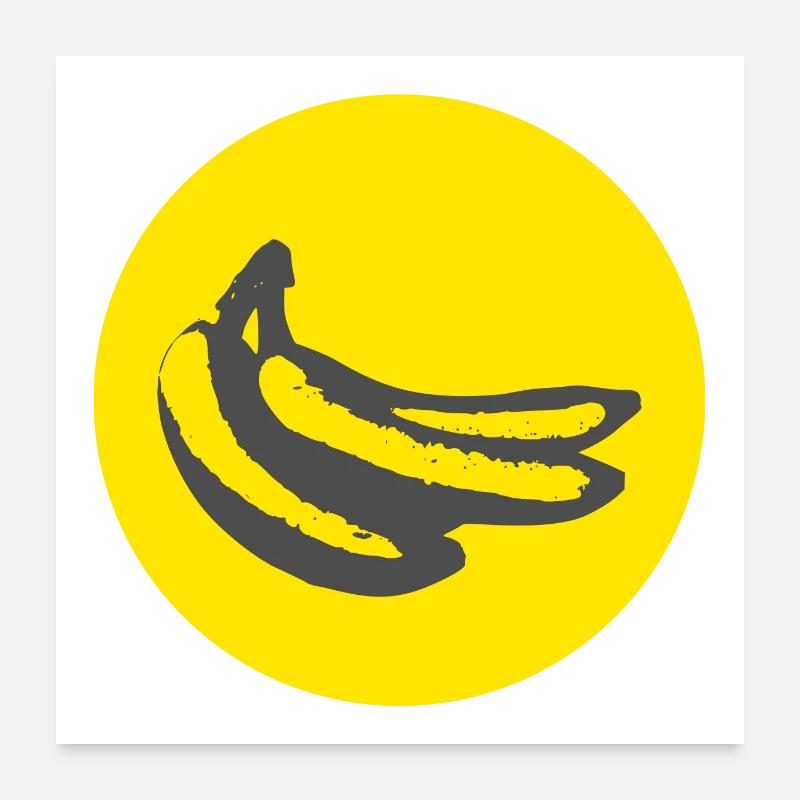 Style Banane - AMOUR Poster 60 x 60 cm