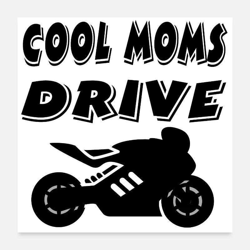 Motorrad Poster 60x60 cm