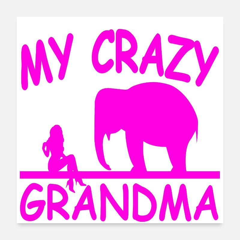 Grand-mère Poster 60 x 60 cm