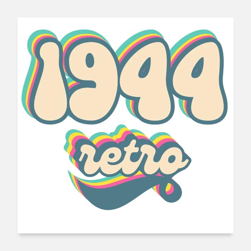 1944 Retro Gift Idea Poster 24" x 24" (60x60 cm)