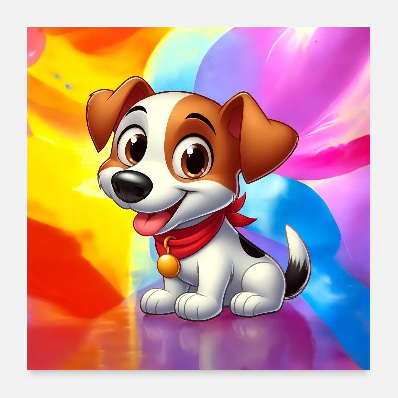 Foxterrier 5 Poster 60x60 cm