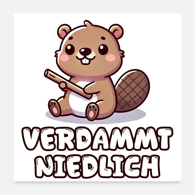 Verdammt Niedlich Poster 60x60 cm