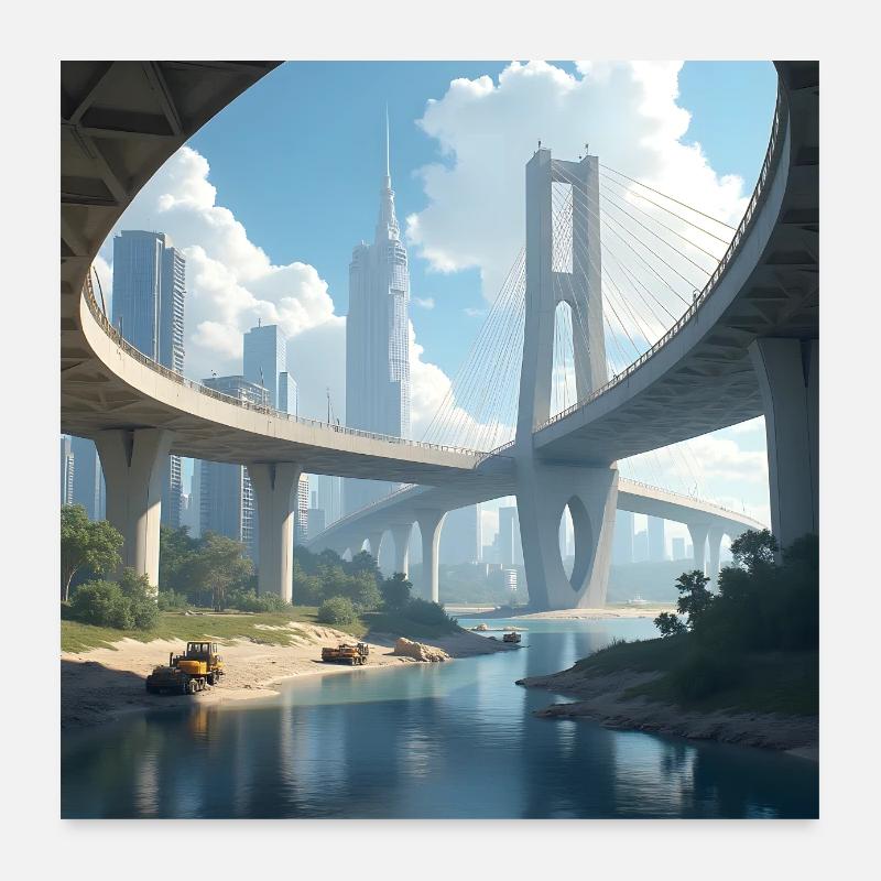drachenqodeLIANG Poster 60x60 cm