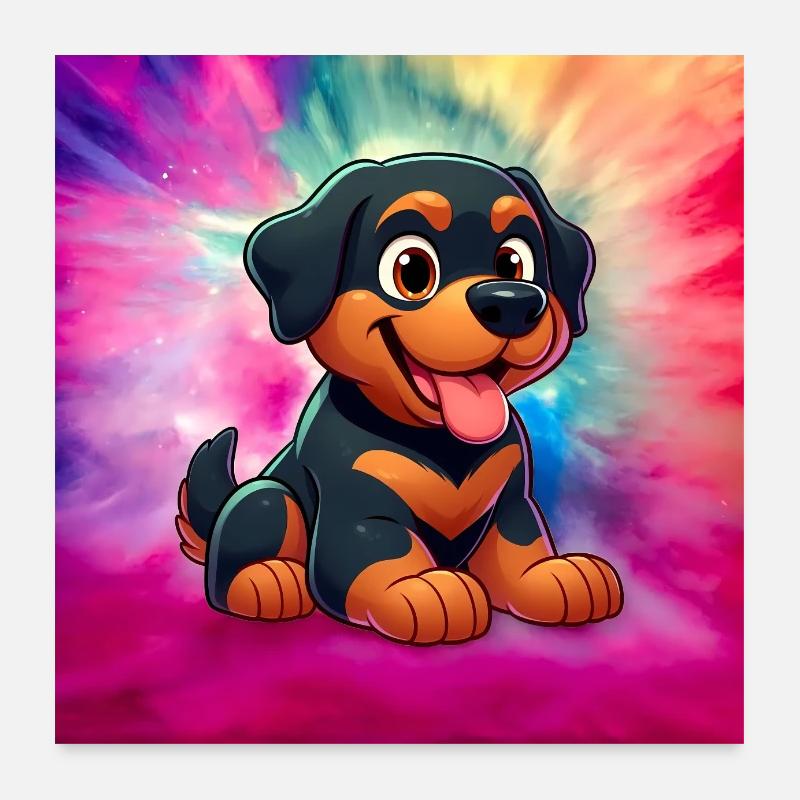 Rottweiller 4 Poster 24" x 24" (60x60 cm)