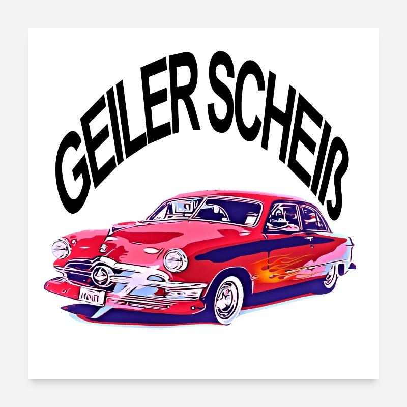 Voiture Poster 60 x 60 cm