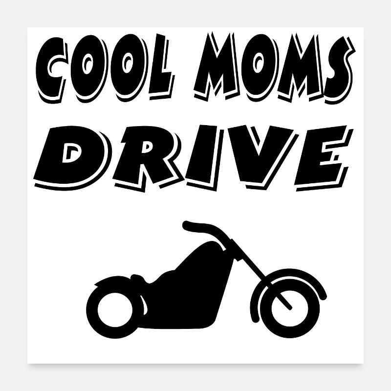 Motorcykel Poster 60x60 cm