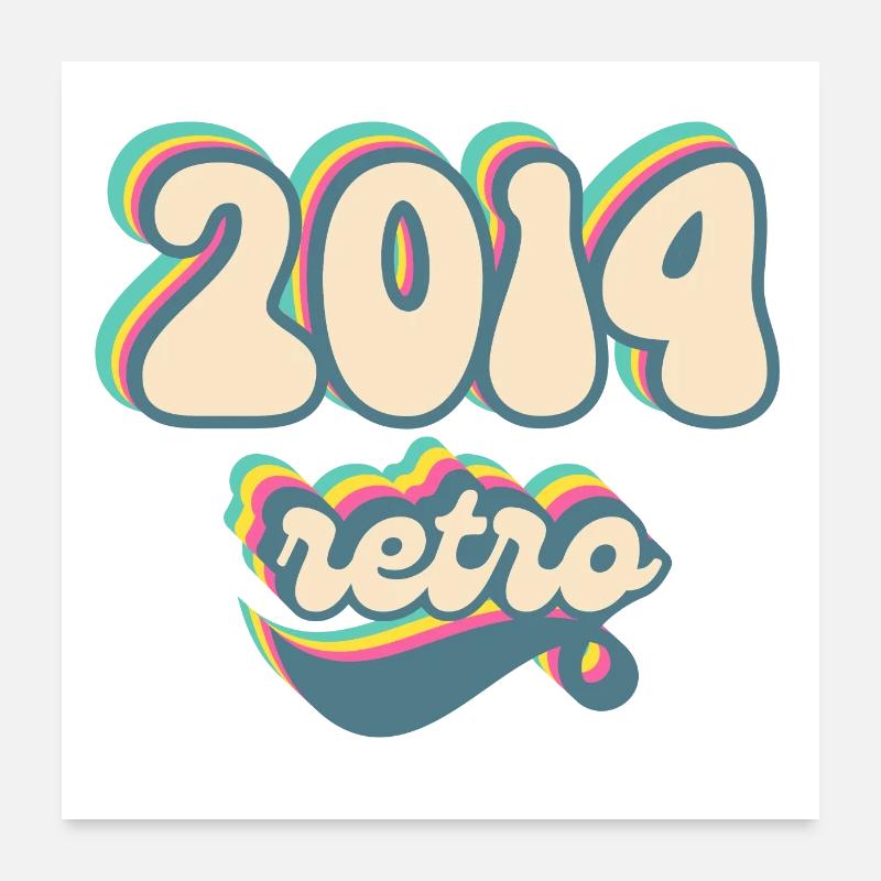 2014 Retro Gift Idea Poster 24" x 24" (60x60 cm)