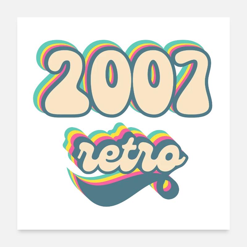 2007 Retro Gift Idea Poster 24" x 24" (60x60 cm)