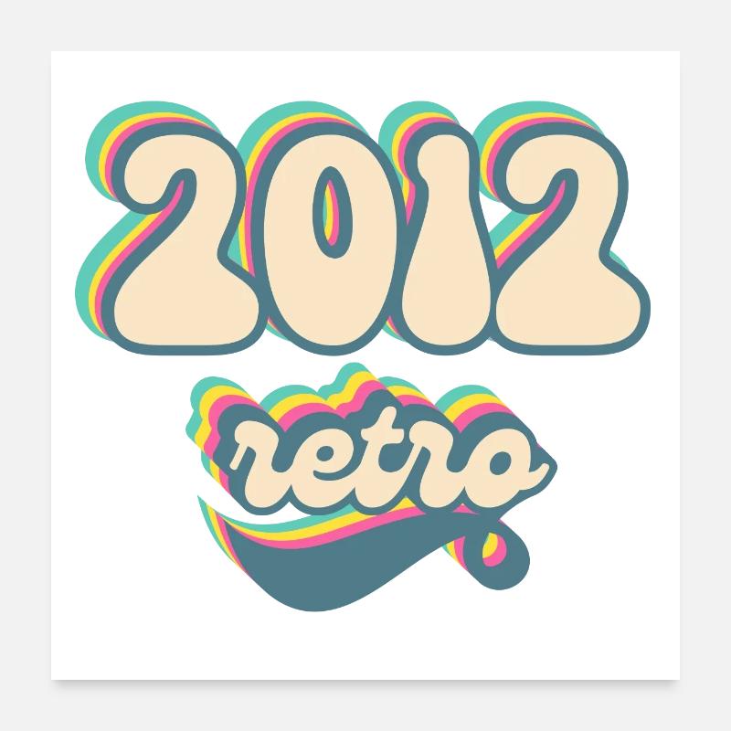 2012 Retro Gift Idea Poster 24" x 24" (60x60 cm)