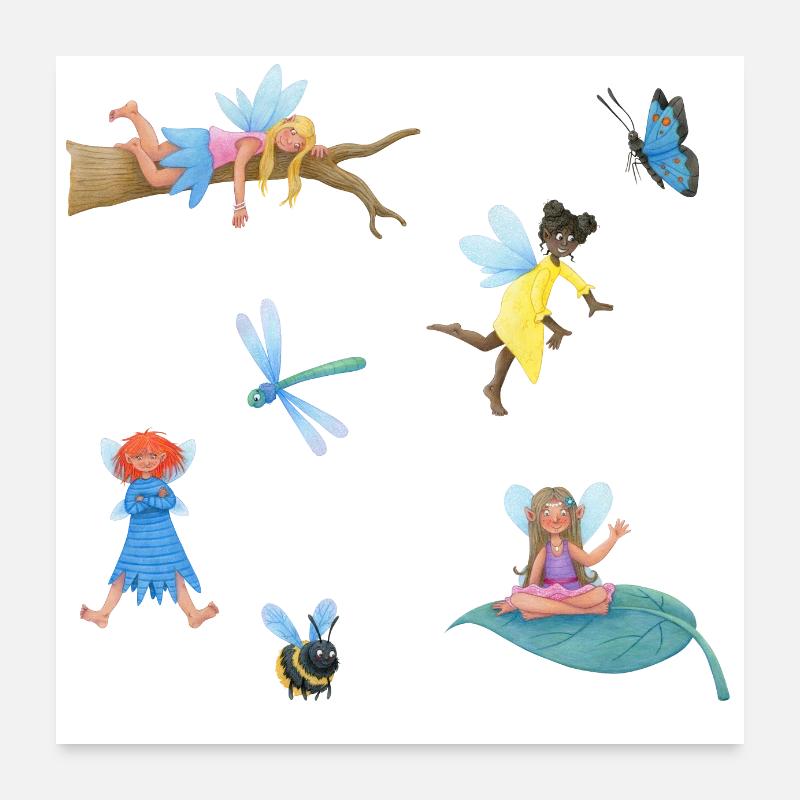 Sort elfique Poster 60 x 60 cm