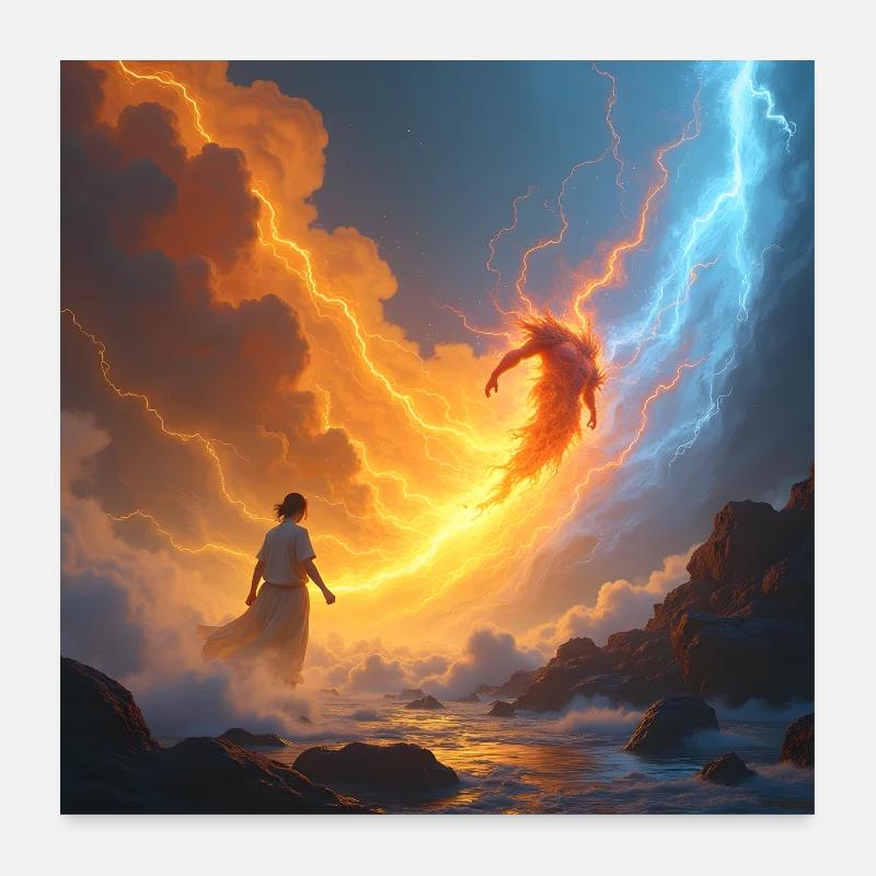 drachenqodeLIU Poster 60x60 cm