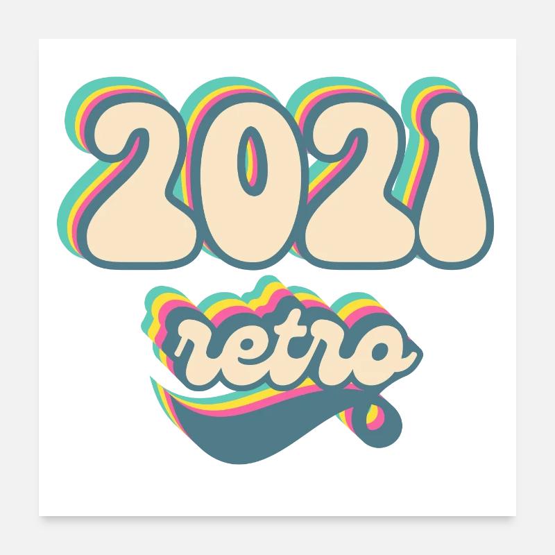 2021 Retro Gift Idea Poster 24" x 24" (60x60 cm)