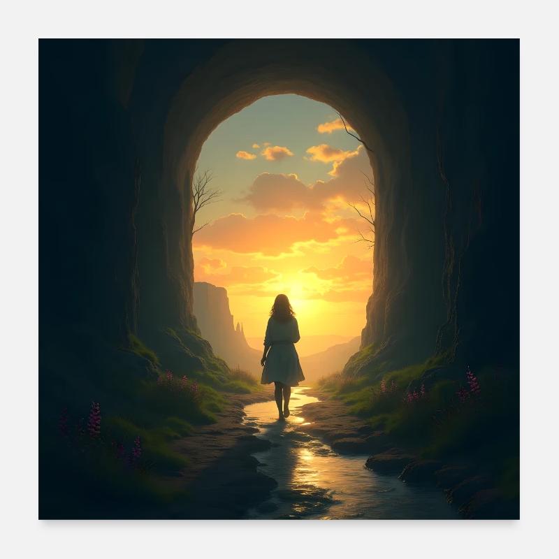 lösetrauer - Poster 60x60 cm - Weiß