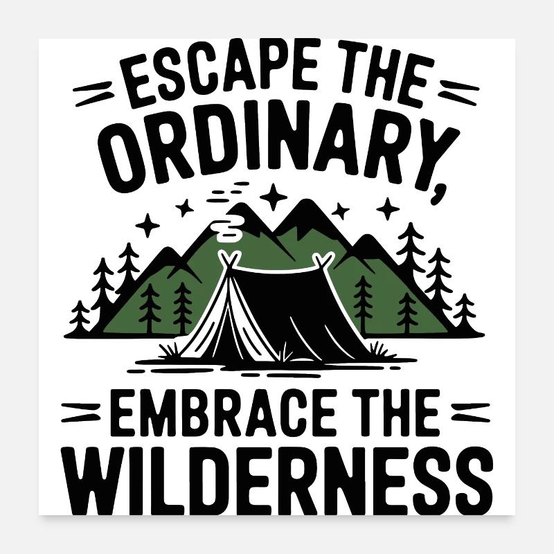 Embrace the wilderness Poster 24" x 24" (60x60 cm)