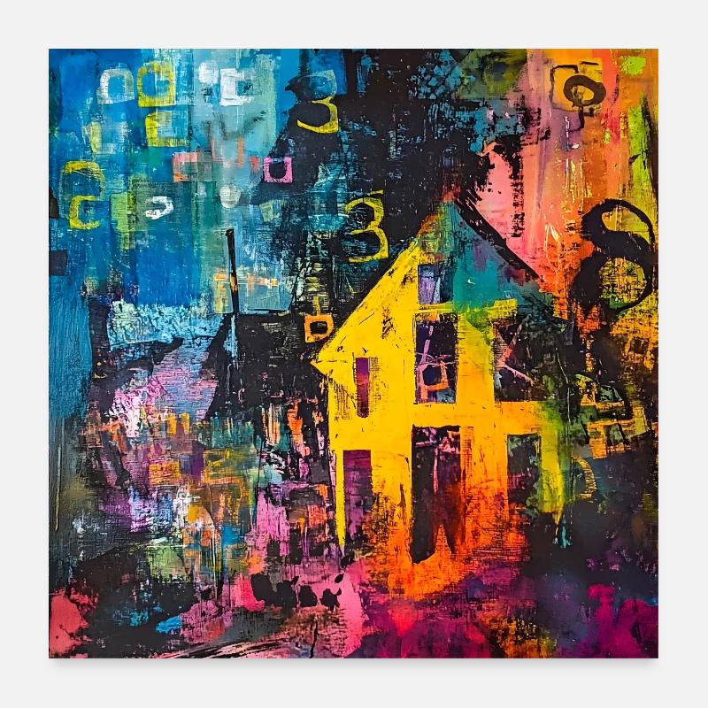 Informationsebene Poster 60x60 cm