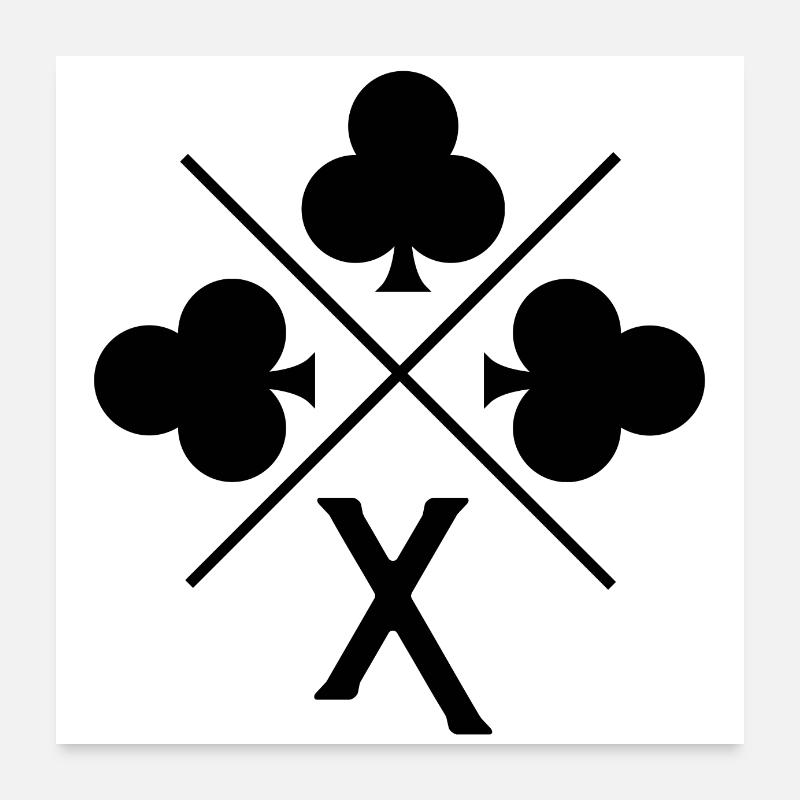 Lucky Letter x Clover Poster 24" x 24" (60x60 cm)