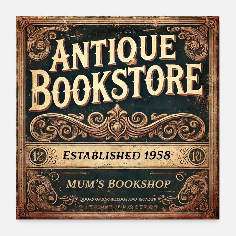 mums bookstore Poster 24" x 24" (60x60 cm)