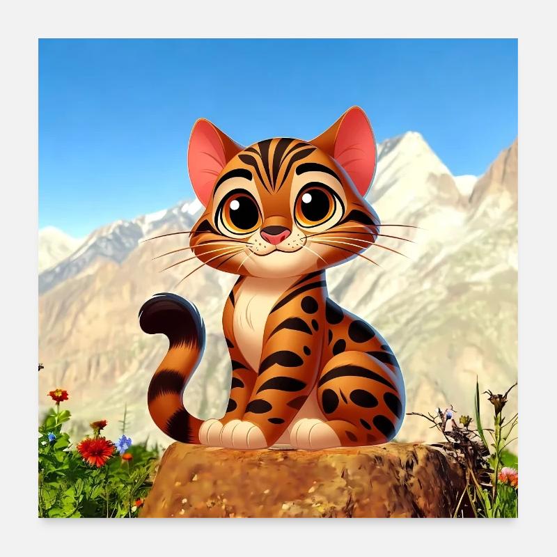 bengal 15 Poster 60 x 60 cm