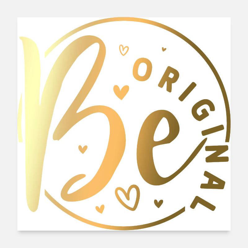 Be original vector design symbol retro quote label Poster 24" x 24" (60x60 cm)