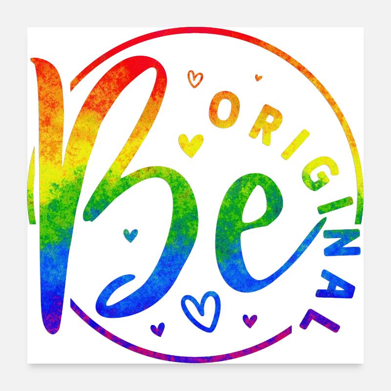 Be original vector design symbol retro quote label Poster 24" x 24" (60x60 cm)