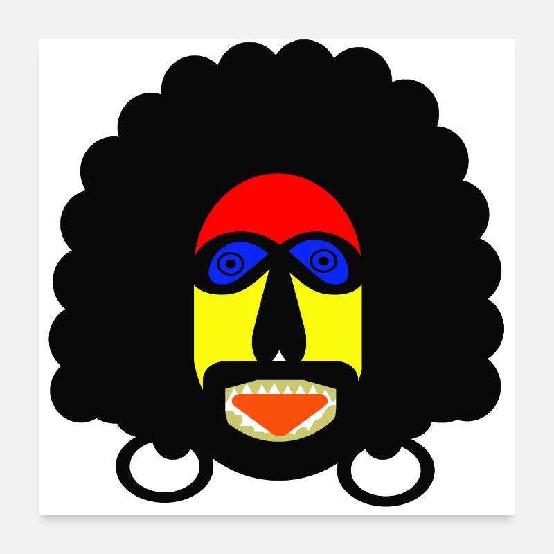 Mr. Curly Poster 24" x 24" (60x60 cm)