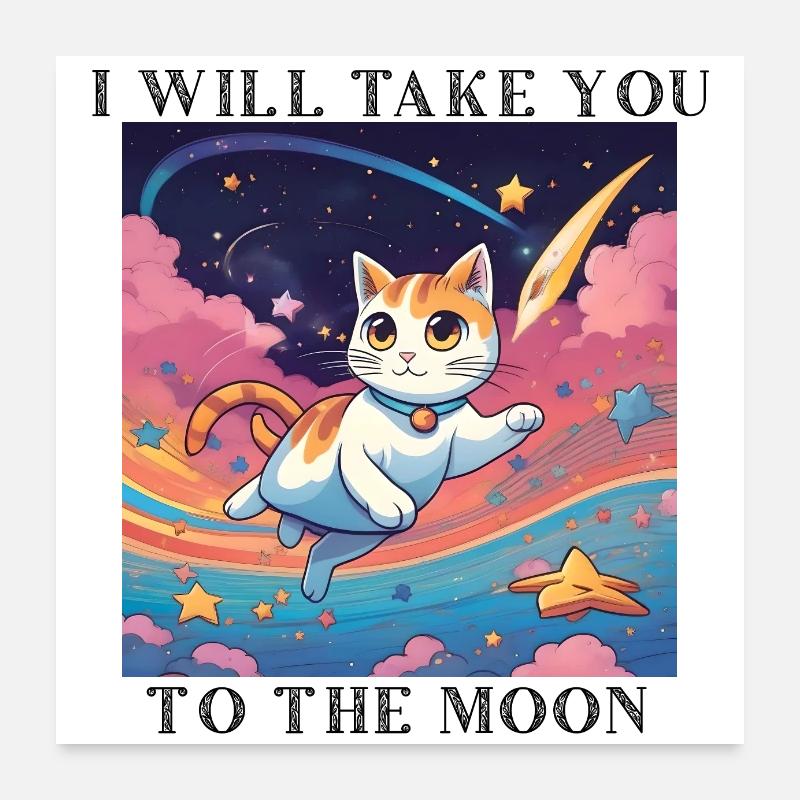 süßes Kätzchen Poster 60x60 cm