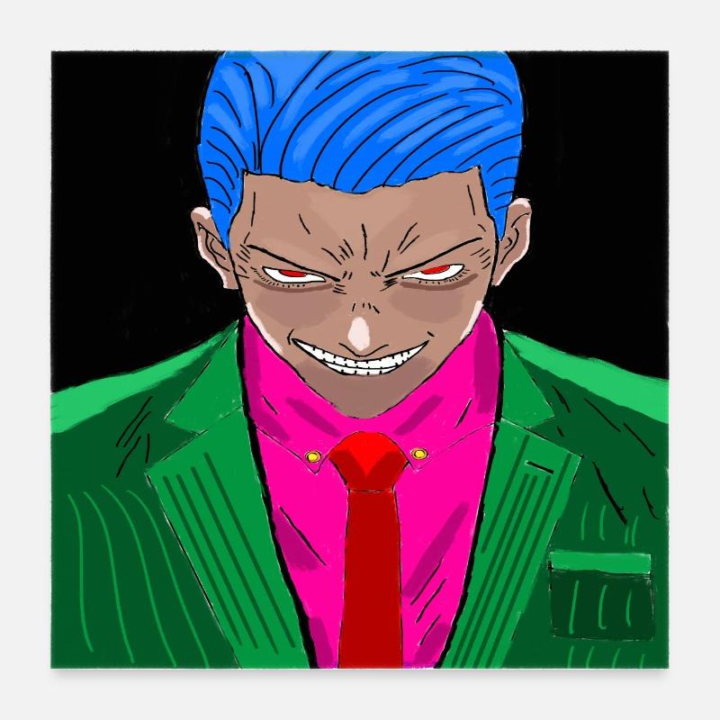 Le sourire du chaos - Poster 60 x 60 cm - blanc
