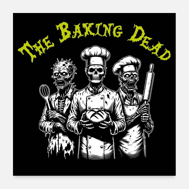 Cuisson des morts - backende Zombies Poster 60 x 60 cm